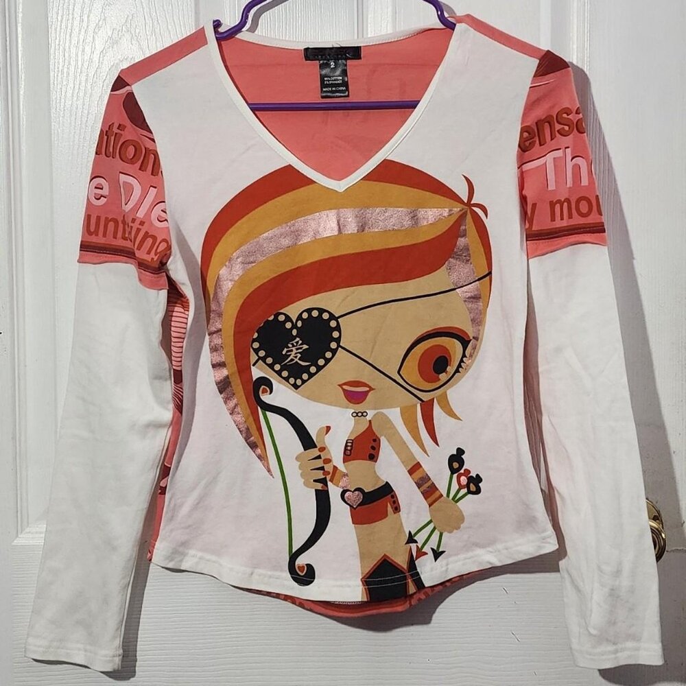 Y2K Kawaii Rare Custo Barcelona Top